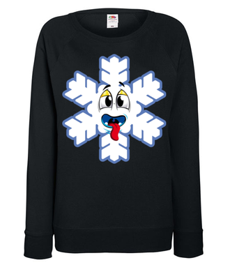 Ze śniegiem mi do twarzy - Bluza z nadrukiem - Świąteczne - Damska