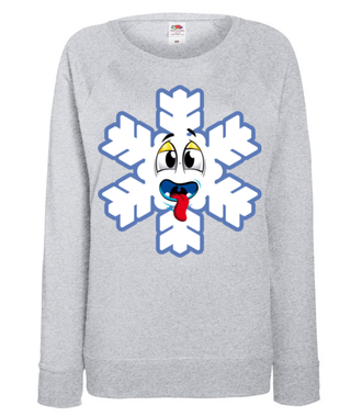Ze śniegiem mi do twarzy - Bluza z nadrukiem - Świąteczne - Damska