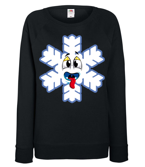 Ze sniegiem mi do twarzy bluza z nadrukiem swiateczne kobieta jipi pl 502 115