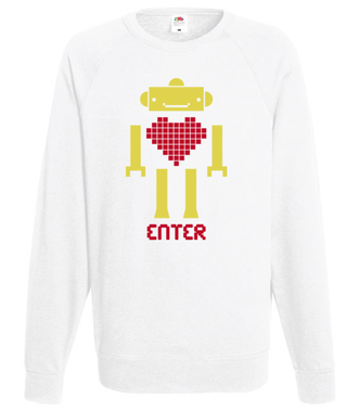 Odnajdź klucz do jego serca - Bluza z nadrukiem - Walentynki - Męska