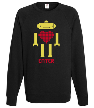 Odnajdź klucz do jego serca - Bluza z nadrukiem - Walentynki - Męska