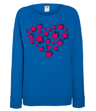 Serce unieść do gwiazd  - Bluza z nadrukiem - Walentynki - Damska