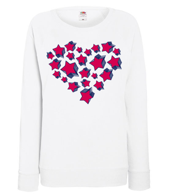 Serce uniesc do gwiazd bluza z nadrukiem walentynki kobieta jipi pl 59 114