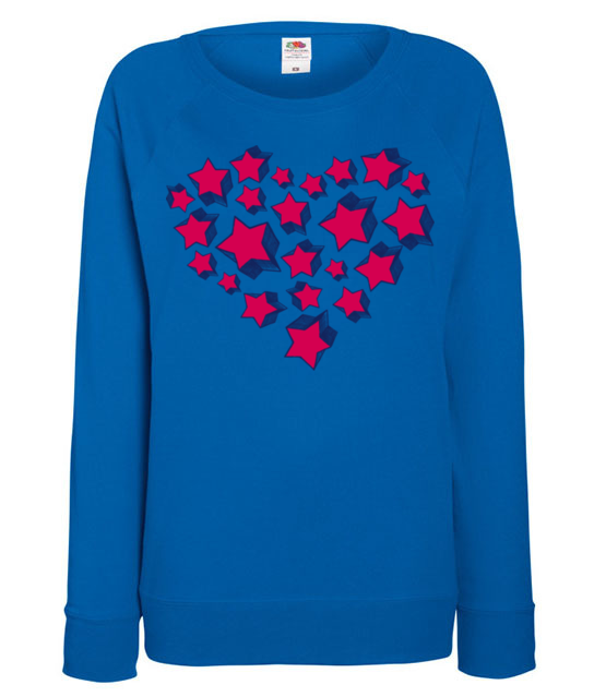 Serce uniesc do gwiazd bluza z nadrukiem walentynki kobieta jipi pl 59 117