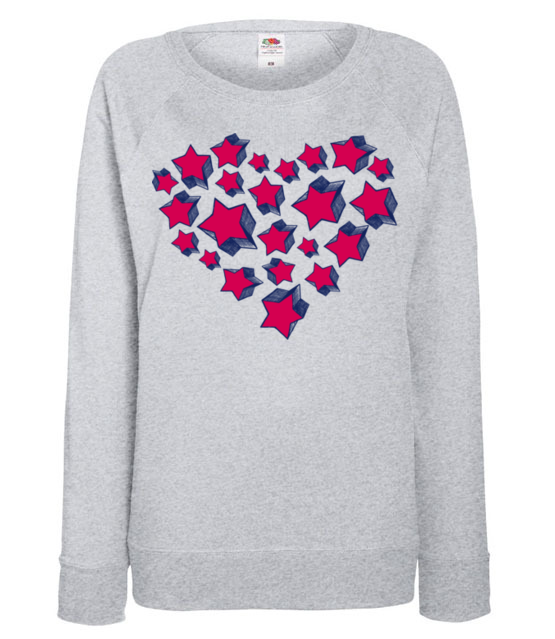 Serce uniesc do gwiazd bluza z nadrukiem walentynki kobieta jipi pl 59 118