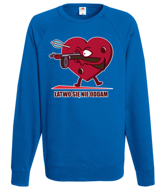 Tak łatwo się nie oddam! - Bluza z nadrukiem - Walentynki - Męska
