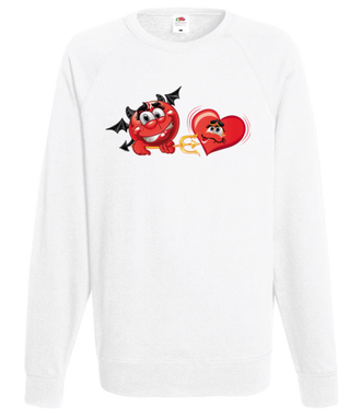 Do diabła z tą miłością! - Bluza z nadrukiem - Walentynki - Męska