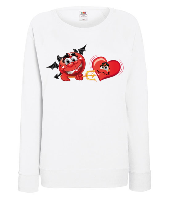 Do diabla z ta miloscia bluza z nadrukiem walentynki kobieta jipi pl 69 114
