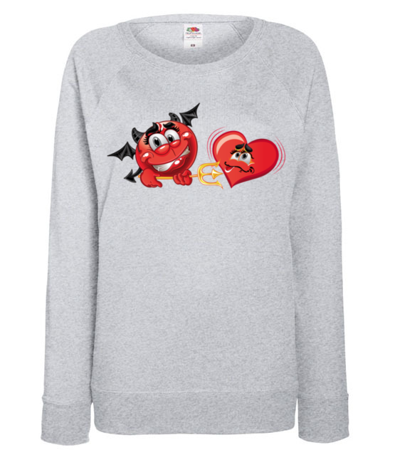 Do diabla z ta miloscia bluza z nadrukiem walentynki kobieta jipi pl 69 118