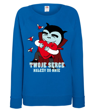 Twoje serce należy do mnie - Bluza z nadrukiem - Walentynki - Damska