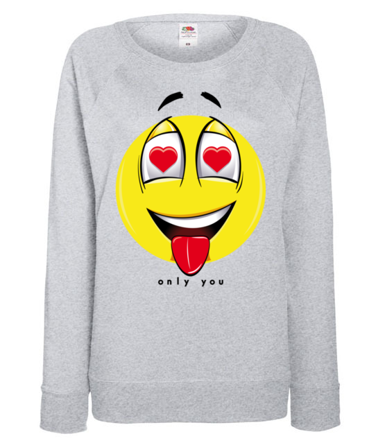 Tylko ty bez ciebie nic bluza z nadrukiem walentynki kobieta jipi pl 75 118