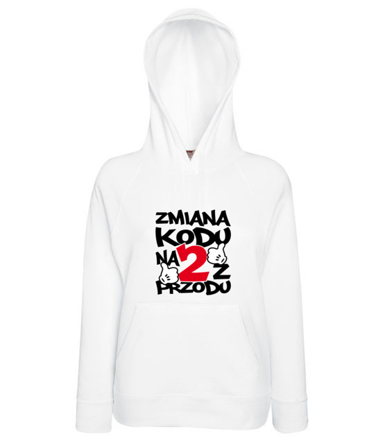 Zmiana kodu na 2 z przodu bluza z nadrukiem urodziny kobieta jipi pl 76 145