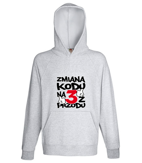 Zmiana kodu na 3 z przodu bluza z nadrukiem urodziny mezczyzna jipi pl 77 138