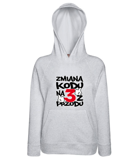 Zmiana kodu na 3 z przodu bluza z nadrukiem urodziny kobieta jipi pl 77 148