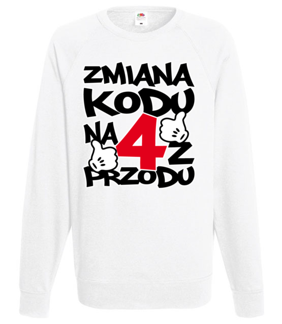 Zmiana kodu na 4 z przodu bluza z nadrukiem urodziny mezczyzna jipi pl 78 106