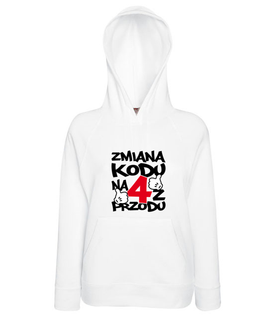 Zmiana kodu na 4 z przodu bluza z nadrukiem urodziny kobieta jipi pl 78 145