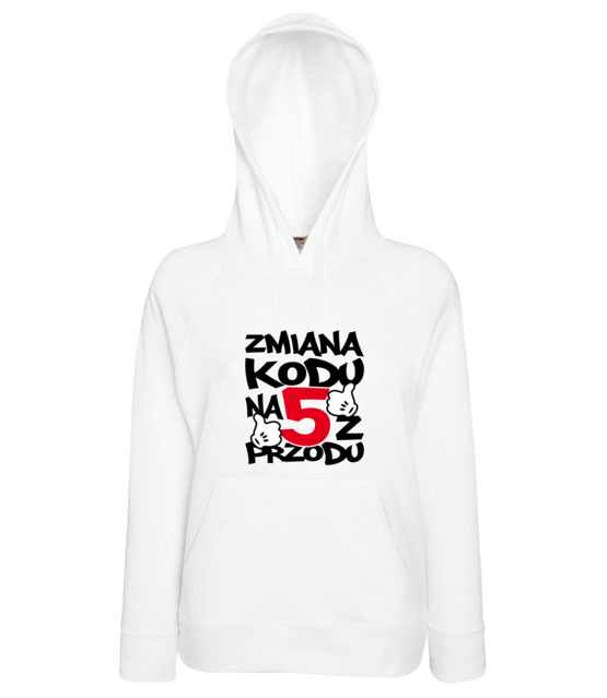 Zmiana kodu na 5 z przodu bluza z nadrukiem urodziny kobieta jipi pl 79 145