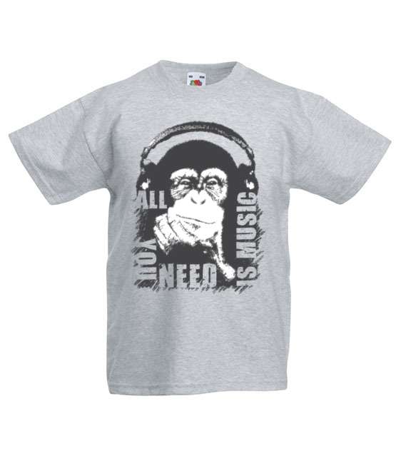 Bo muzyka jest tym czego potrzebujesz koszulka z nadrukiem muzyka dziecko jipi pl 107 87