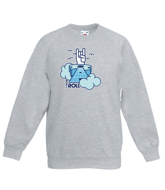 Rock roll winda do energii bluza z nadrukiem muzyka dziecko jipi pl 96 128