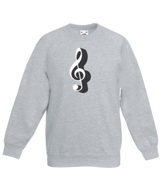 Klucz do muzycznych serc bluza z nadrukiem muzyka dziecko jipi pl 111 128