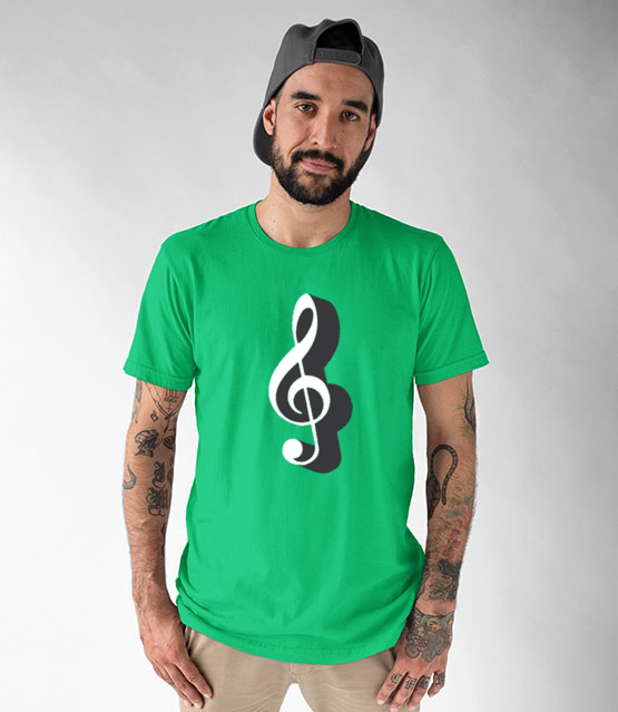 Klucz do muzycznych serc koszulka z nadrukiem muzyka mezczyzna jipi pl 111 190