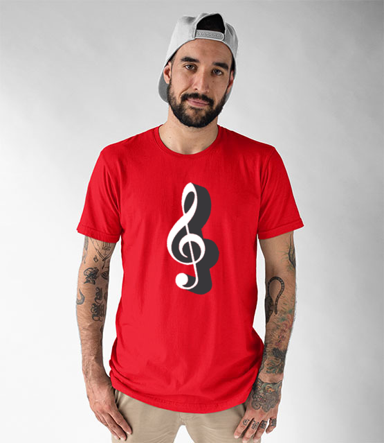 Klucz do muzycznych serc koszulka z nadrukiem muzyka mezczyzna jipi pl 111 48