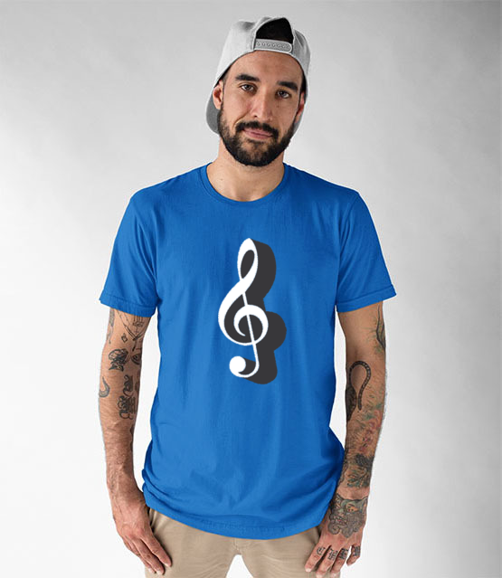 Klucz do muzycznych serc koszulka z nadrukiem muzyka mezczyzna jipi pl 111 49