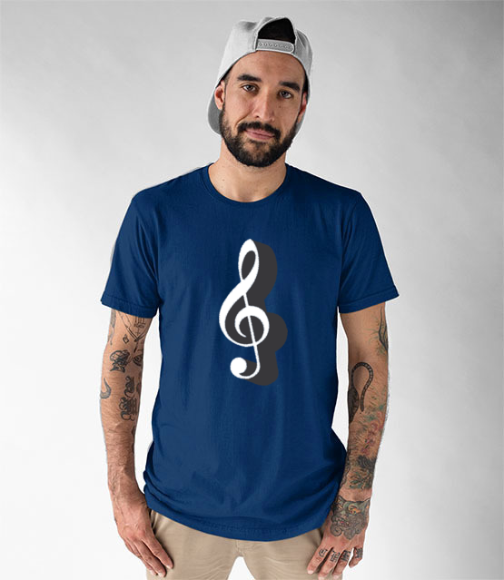 Klucz do muzycznych serc koszulka z nadrukiem muzyka mezczyzna jipi pl 111 50