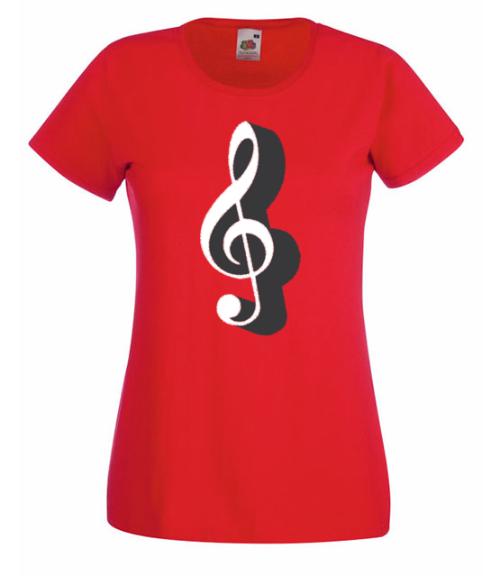 Klucz do muzycznych serc koszulka z nadrukiem muzyka kobieta jipi pl 111 60