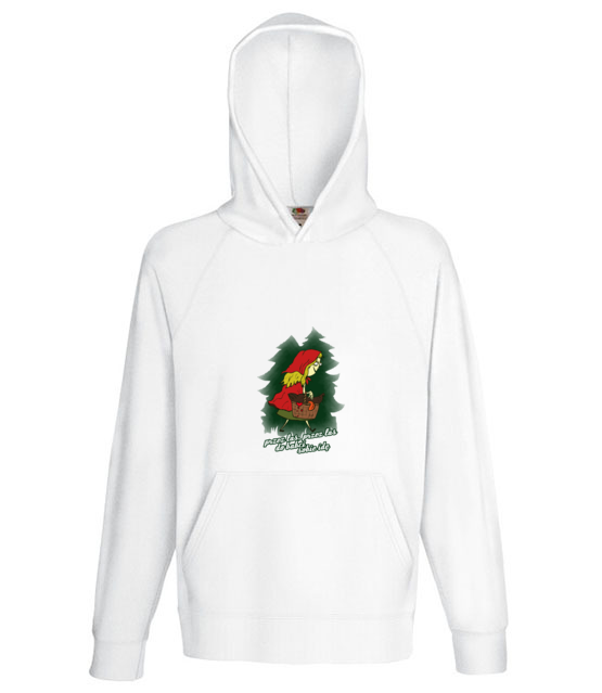 Nie igraj z czerwonym kapturkiem bluza z nadrukiem smieszne mezczyzna jipi pl 126 135