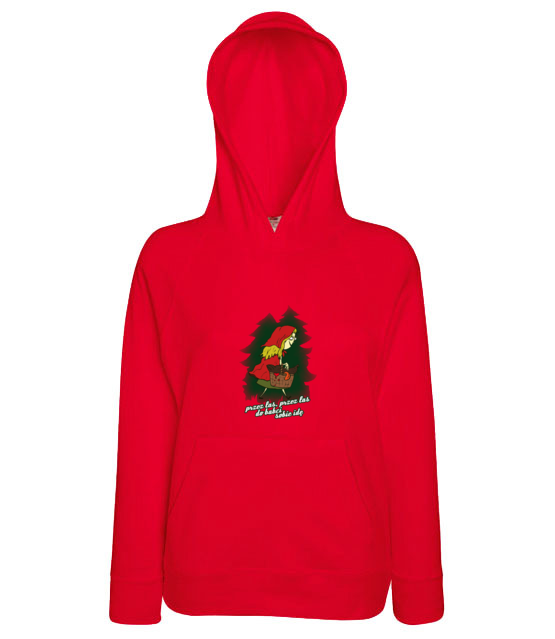 Nie igraj z czerwonym kapturkiem bluza z nadrukiem smieszne kobieta jipi pl 126 146