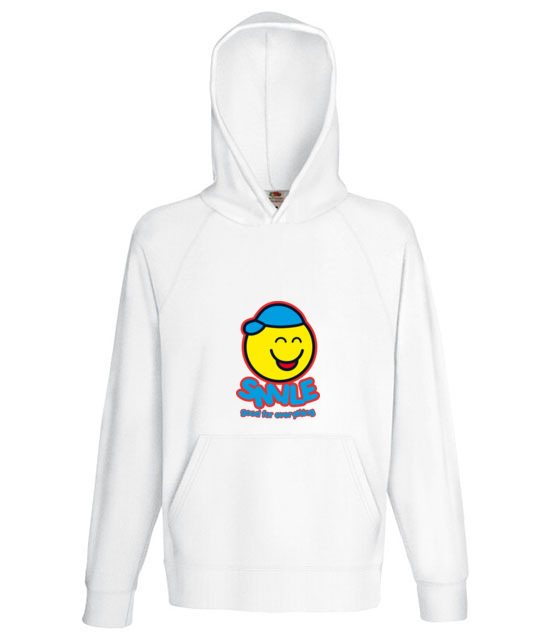 Bo usmiech jest dobry na wszystko bluza z nadrukiem smieszne mezczyzna jipi pl 141 135