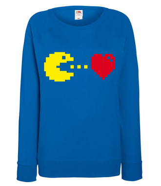 Będę Cię jadł! Miłość. - Bluza z nadrukiem - Walentynki - Damska