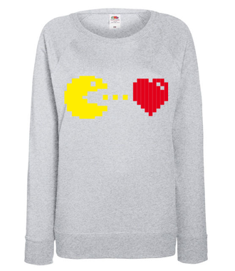 Będę Cię jadł! Miłość. - Bluza z nadrukiem - Walentynki - Damska