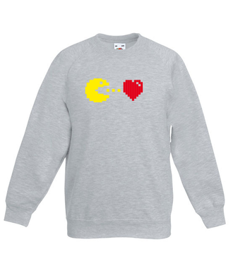Będę Cię jadł! Miłość. - Bluza z nadrukiem - Walentynki - Dziecięca