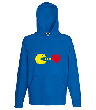Będę Cię jadł! Miłość. - Bluza z nadrukiem - Walentynki - Męska z kapturem