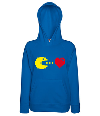 Będę Cię jadł! Miłość. - Bluza z nadrukiem - Walentynki - Damska z kapturem