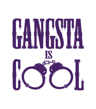 Jestem gangsta - jestem cool! - Kubek z nadrukiem - Śmieszne - Gadżety