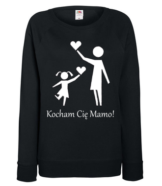 Mamo, jak ja Cię kocham! - Bluza z nadrukiem - Dla mamy - Damska