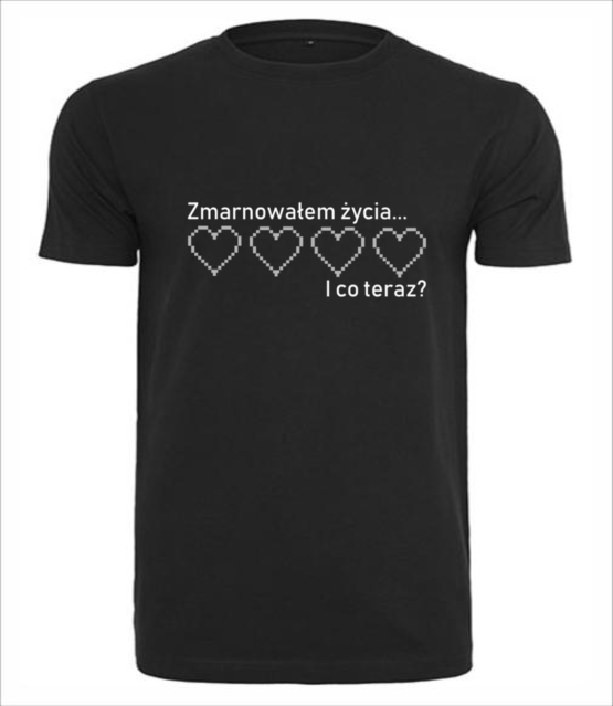 Zmarnowalem wszystkie zycia koszulka z nadrukiem dla gracza mezczyzna jipi pl 547 1