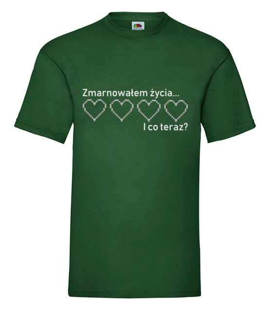 Zmarnowalem wszystkie zycia koszulka z nadrukiem dla gracza mezczyzna jipi pl 547 188
