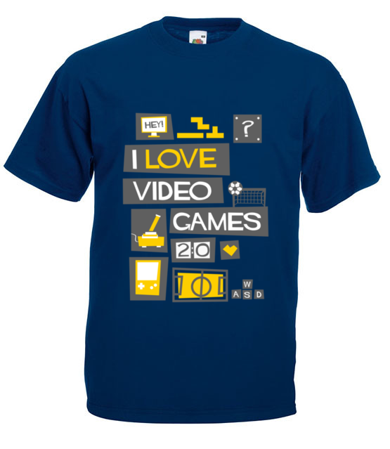 Milosnik gier komputerowych koszulka z nadrukiem dla gracza mezczyzna jipi pl 545 3