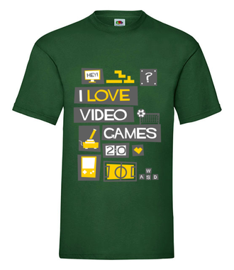 Miłośnik gier komputerowych - Koszulka z nadrukiem - dla Gracza - Męska