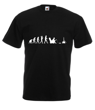 Gamer - ewolucja - Koszulka z nadrukiem - dla Gracza - Męska