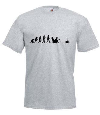 Gamer - ewolucja - Koszulka z nadrukiem - dla Gracza - Męska