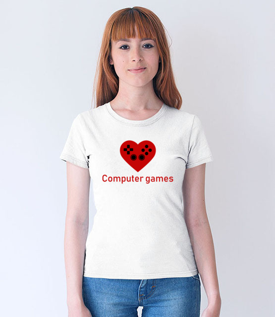 Milosnik gry komputerowej koszulka z nadrukiem dla gracza kobieta jipi pl 548 65