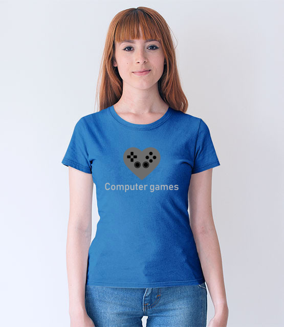 Milosnik gry komputerowej koszulka z nadrukiem dla gracza kobieta jipi pl 549 67