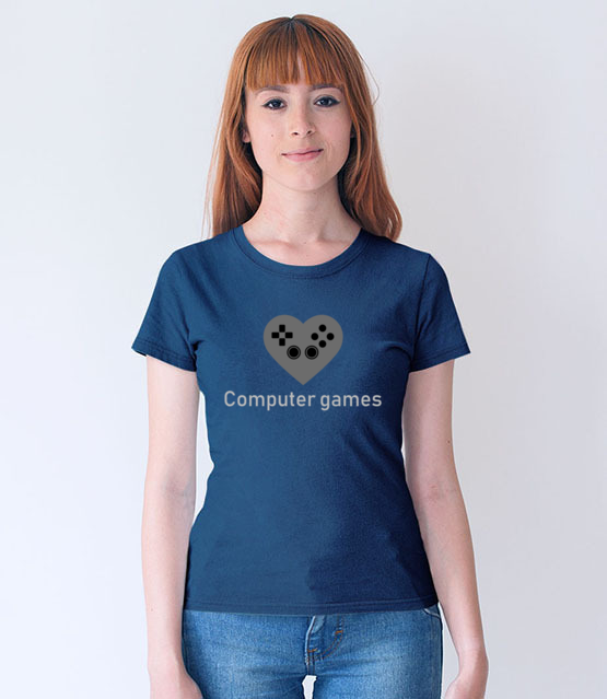 Milosnik gry komputerowej koszulka z nadrukiem dla gracza kobieta jipi pl 549 68