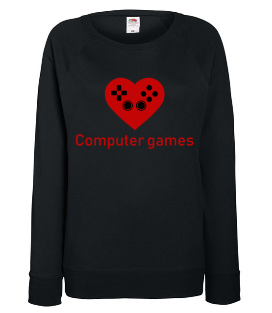 Milosnik gry komputerowej bluza z nadrukiem dla gracza kobieta jipi pl 548 115