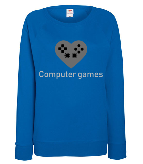 Milosnik gry komputerowej bluza z nadrukiem dla gracza kobieta jipi pl 549 117